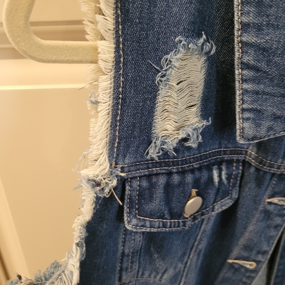 Denim Vest Distressed by Allegra K - Picture 7 of 10